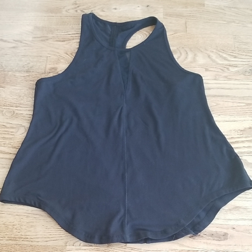 (S) ZYIA Racerback Tank Mesh Activewear Workout Gym Sporty Athleisure Classic